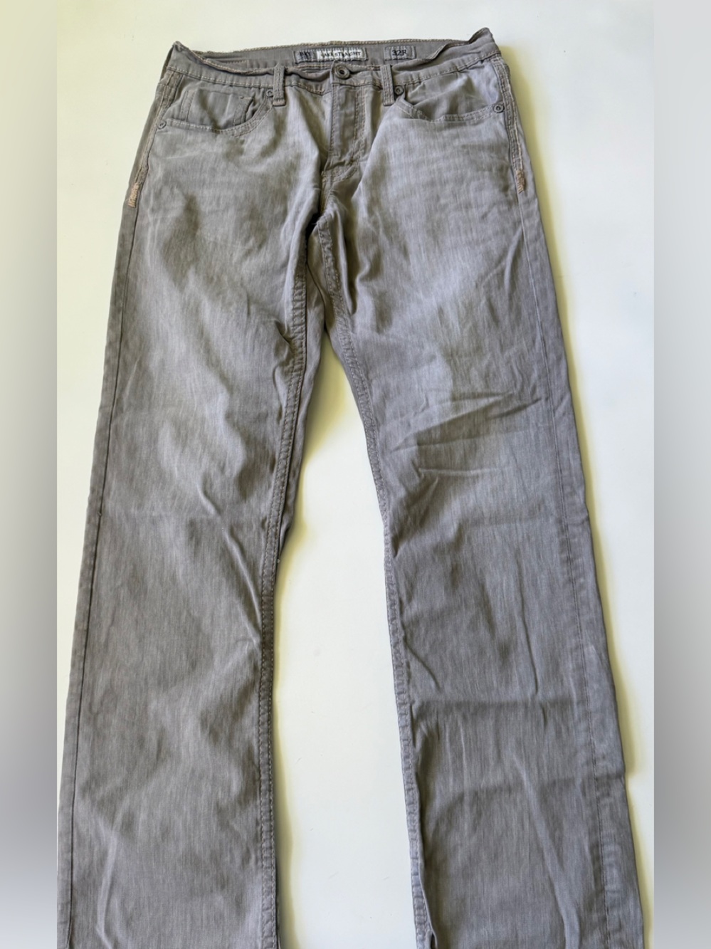 BKE Buckle Jake Straight Leg Jeans Mens Size 32R Gray